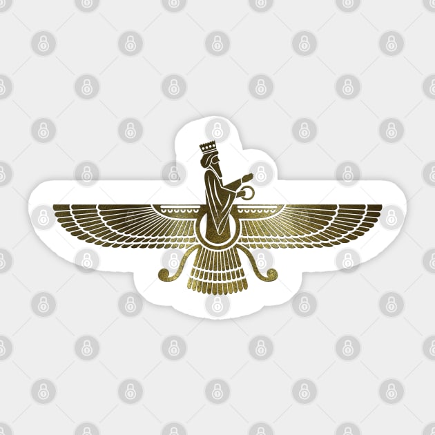 Farohar - faravahar -Fravashi Sticker by Nartissima